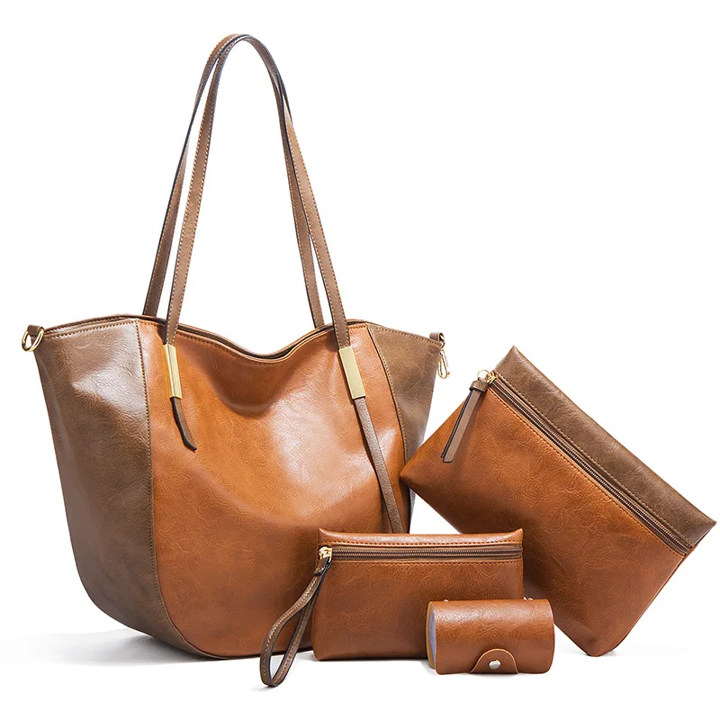 

Women Handbags Leather Shoulder Bags Female Large Capacity Casual Tote Bag Purses And Handbags