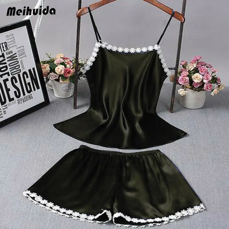 Кружевные пижамные комплекты с цветочным рисунком из 2 предметов Женская