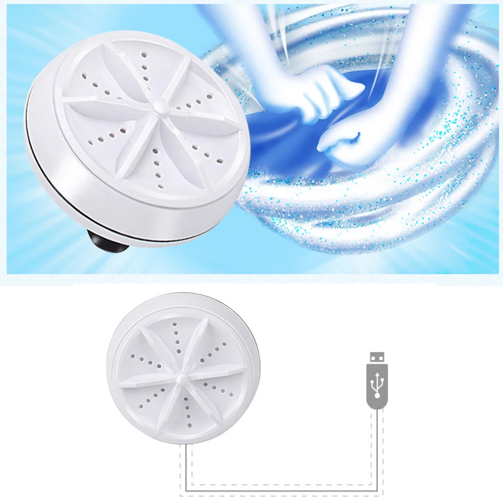 

Стиральная машина ультразвуковая портативная с USB-кабелем