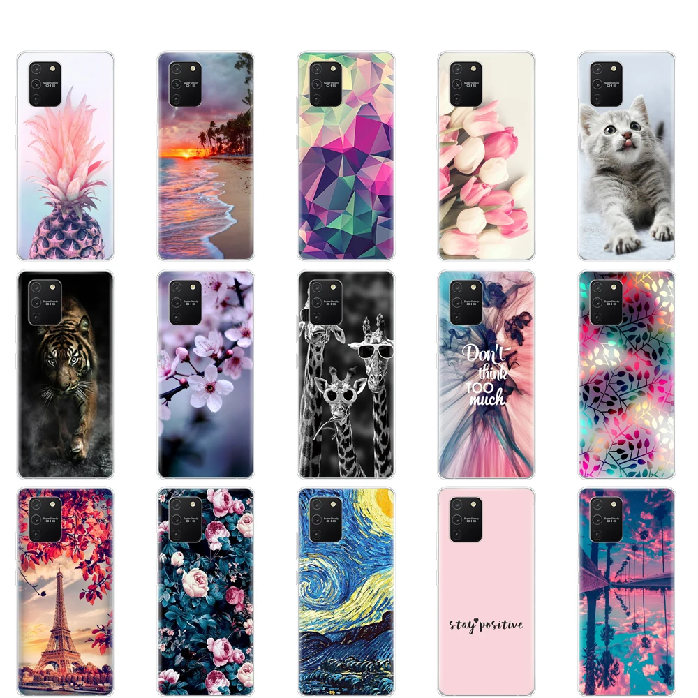 Силиконовый чехол для Samsung Galaxy S10 Lite мягкий из ТПУ чехол-бампер телефона S 10