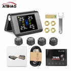 Система контроля давления в шинах, USB-датчик давления в шинах с 4 внешними и внутренними датчиками, на солнечной батарее, предупреждение о температуре