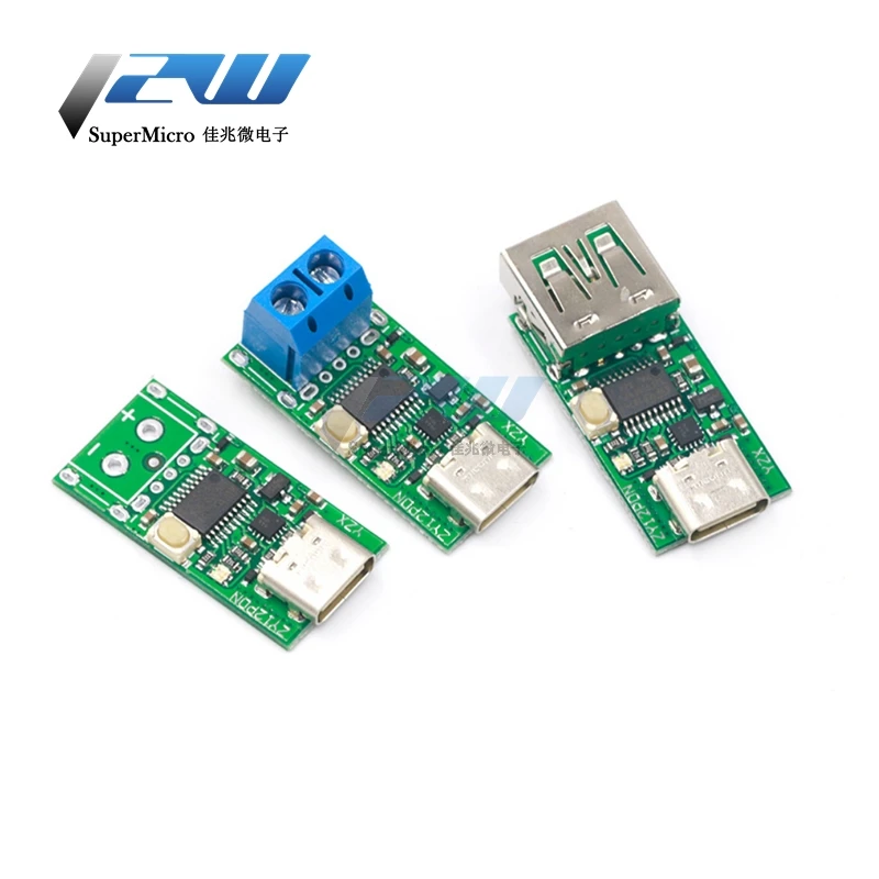 USB C Type PD2.0 PD3.0 to DC Spoof Detector с триггером быстрой зарядки PD блокнотный Модуль платы