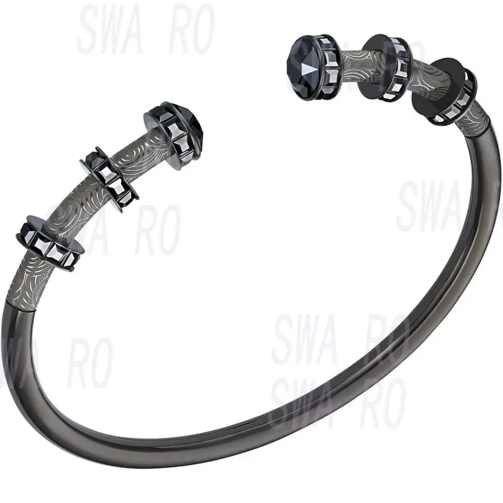 

SWA 2020 Fall Fashion New My Hero Black Gold Hoop Stick Shape Exquisite Crystal Bracelet Unisex Lovers Recommend Jewelry Gifts