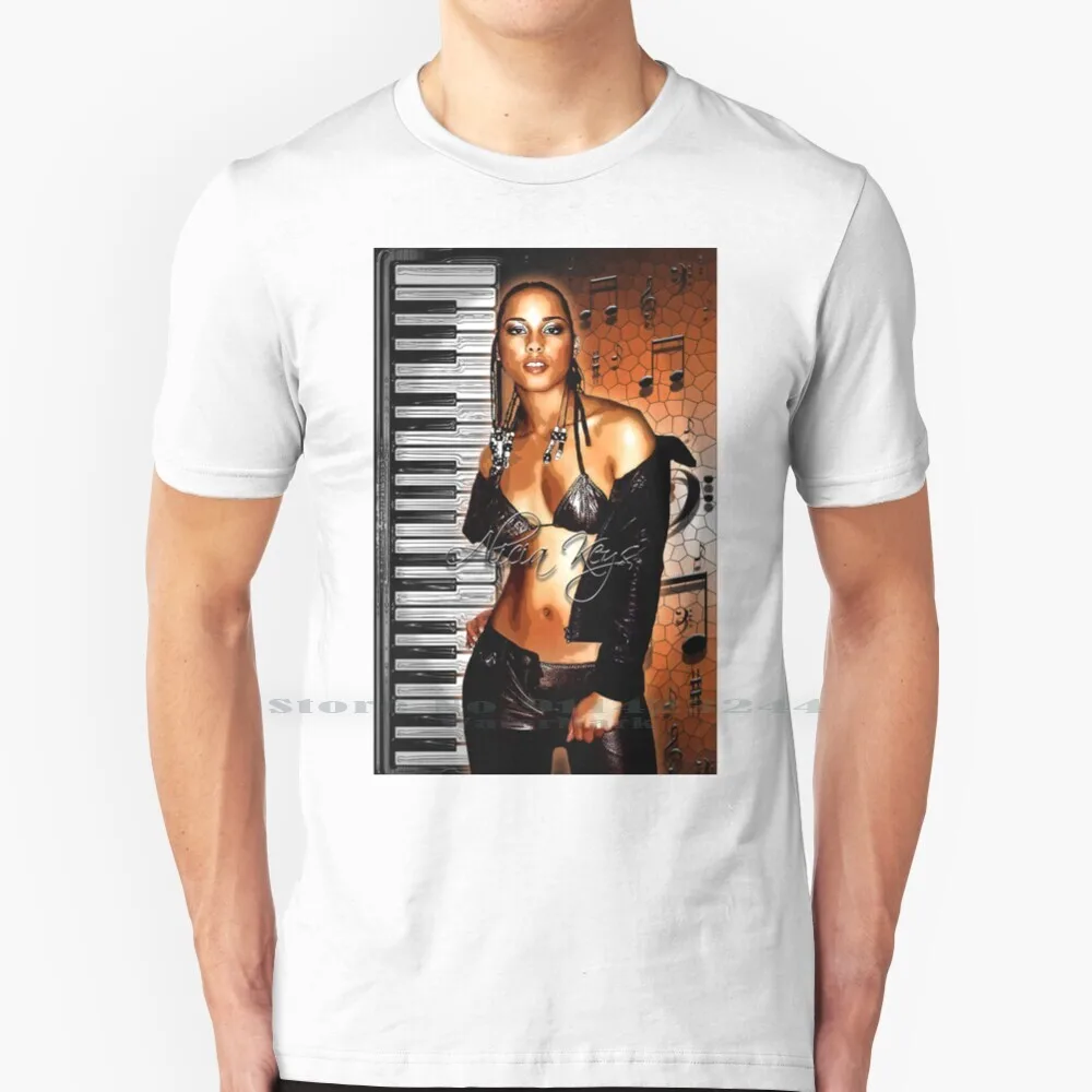 

Футболка Alicia Keys, 100% Чистый хлопок