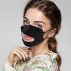 Прозрачная маска для взрослых унисекс, 1 шт., маска на лицо с поддержкой языка губ, трехмерная дышащая маска, Тканевые Маски для косплея на Хэллоуин