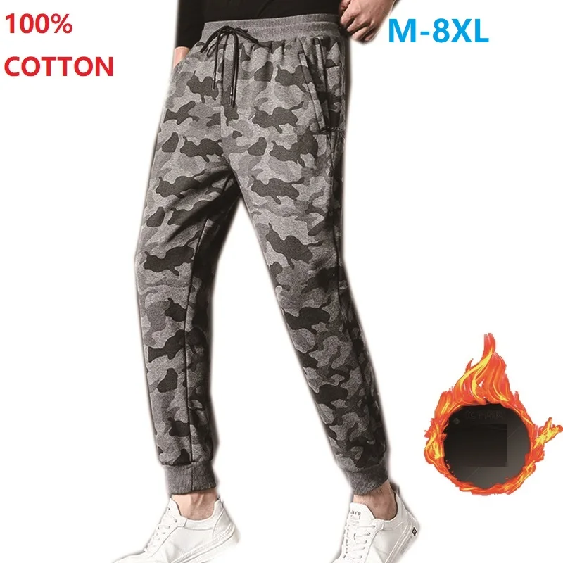 

Winter Cotton Warm Mens Sweatpants Joggers Running Sports Jogging Pants Male Trousers Tracksuit Gym Pants Fitness Big size M-8XL