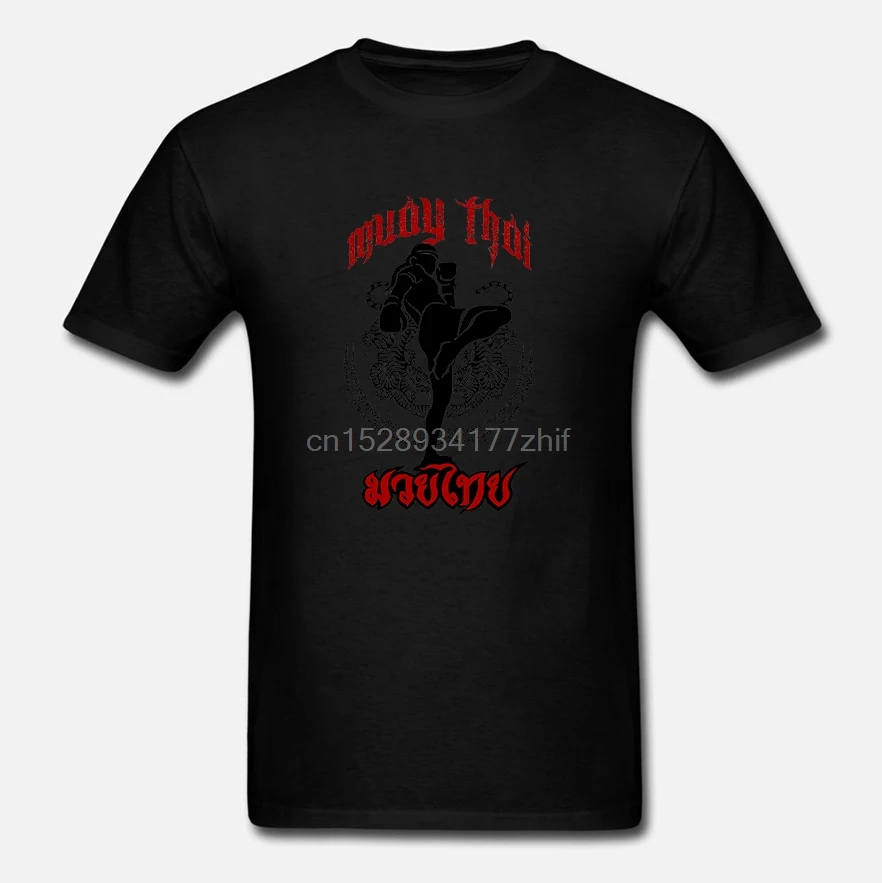 Мужские футболки Muay Thai Kick Thailand Martial Art с логотипом мужские из хлопка дизайнерские