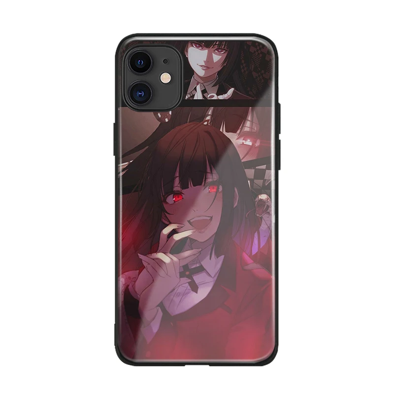 jabami yumeko kakegurui anime soft silicone for iphone 6 6s 7 8 plus x xr xs 11 pro max glass phone case shell cover free global shipping