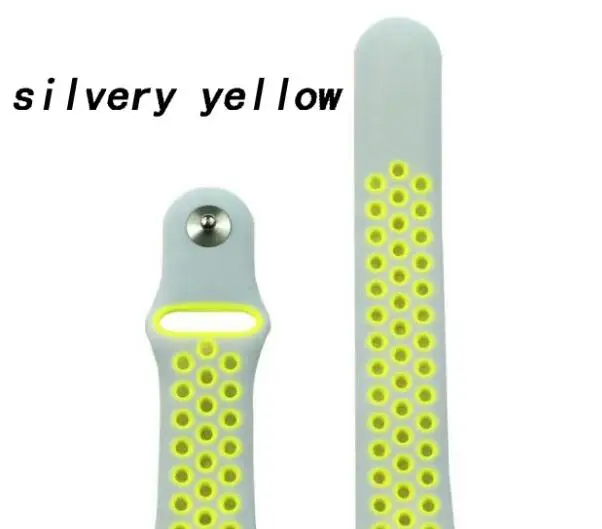 Ремешок для Samsung Gear S3 S2 sport Frontier Classic galaxy Watch active 42 мм 46 Band huami amazfit gtr bip 22 мм 20 мм huawei GT 2 - Цвет ремешка: silver yellow