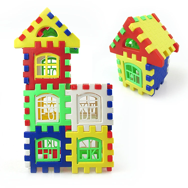 

24pcs Building Blocks Kid House Building Blocks Construction Developmental Toy Set 3D Bricks Toy Construction Bricks