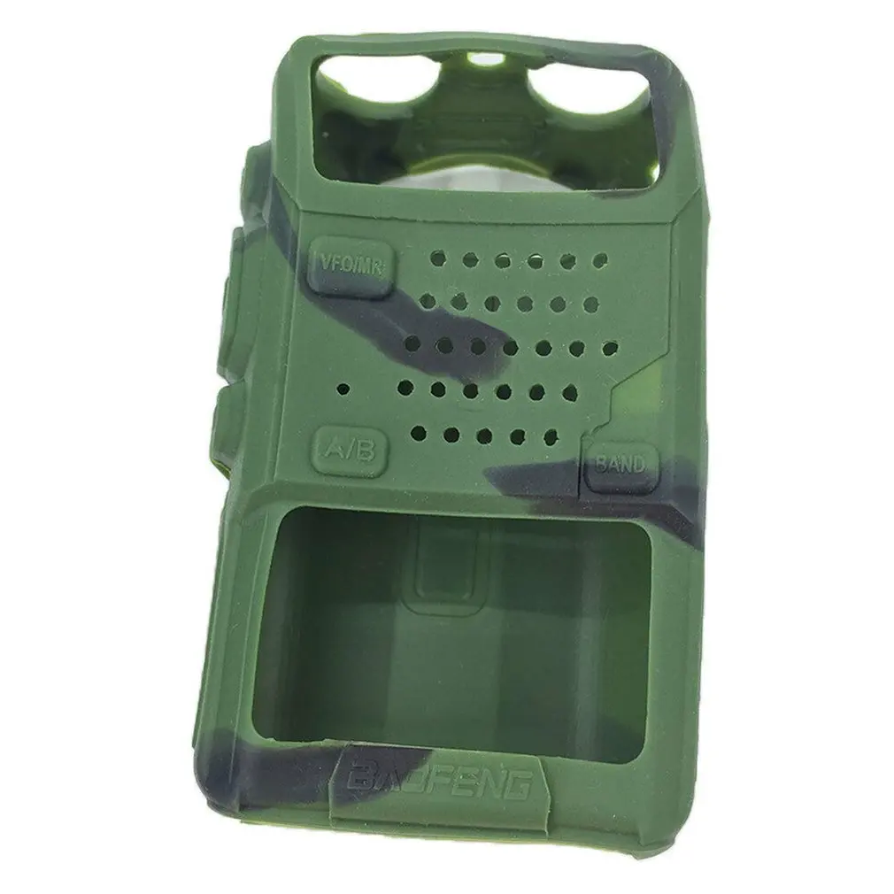 Bright Colors Soft Silicone Rubber Chic Walkie Talkie Case Holster Cover for Baofeng UV-5R/A/B/C/D |