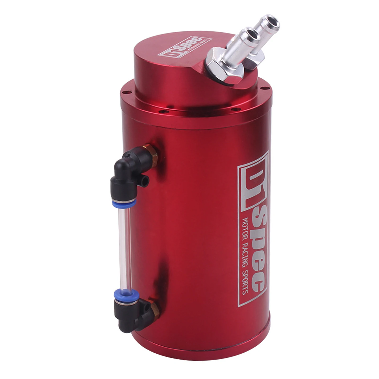 10mm 15mm hose fittings Car General Modified D1 Oil Breathable Catch Can Round Waste Gas Recover Pot Recycling Filter Tank | Автомобили и
