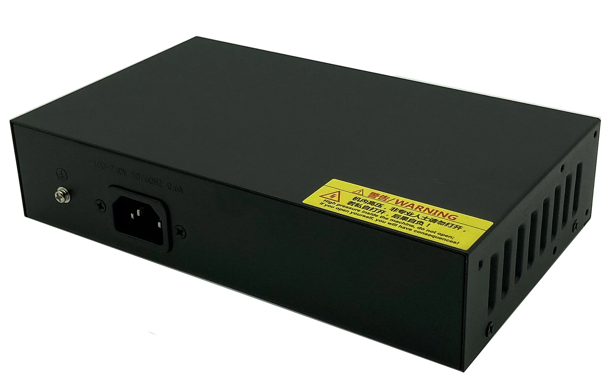 10-портовый 48 в 8 PoE Инжектор Power Over Ethernet коммутатор 150 Вт IEEE802.3af/at 1 2 +/3 6-Встроенный