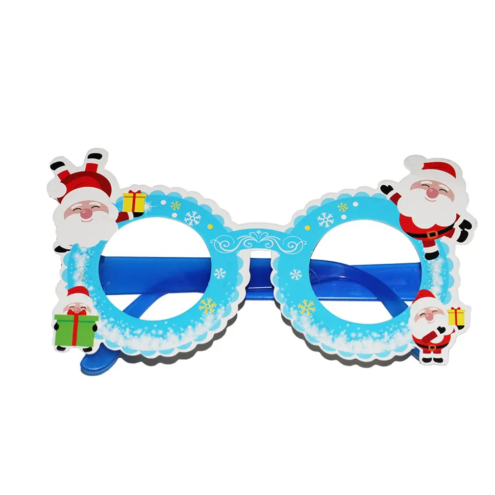 Взрослые/Дети оленьи рога круглая оправа Очки для рождественского декора