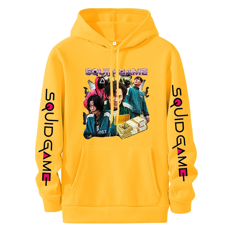 

New Fashion Squid Game Hoodie Men Women Streetwear Hip Hop Unisex Pullovers Harajuku Sweatshirt Autumn Boys Girls Black Outwear