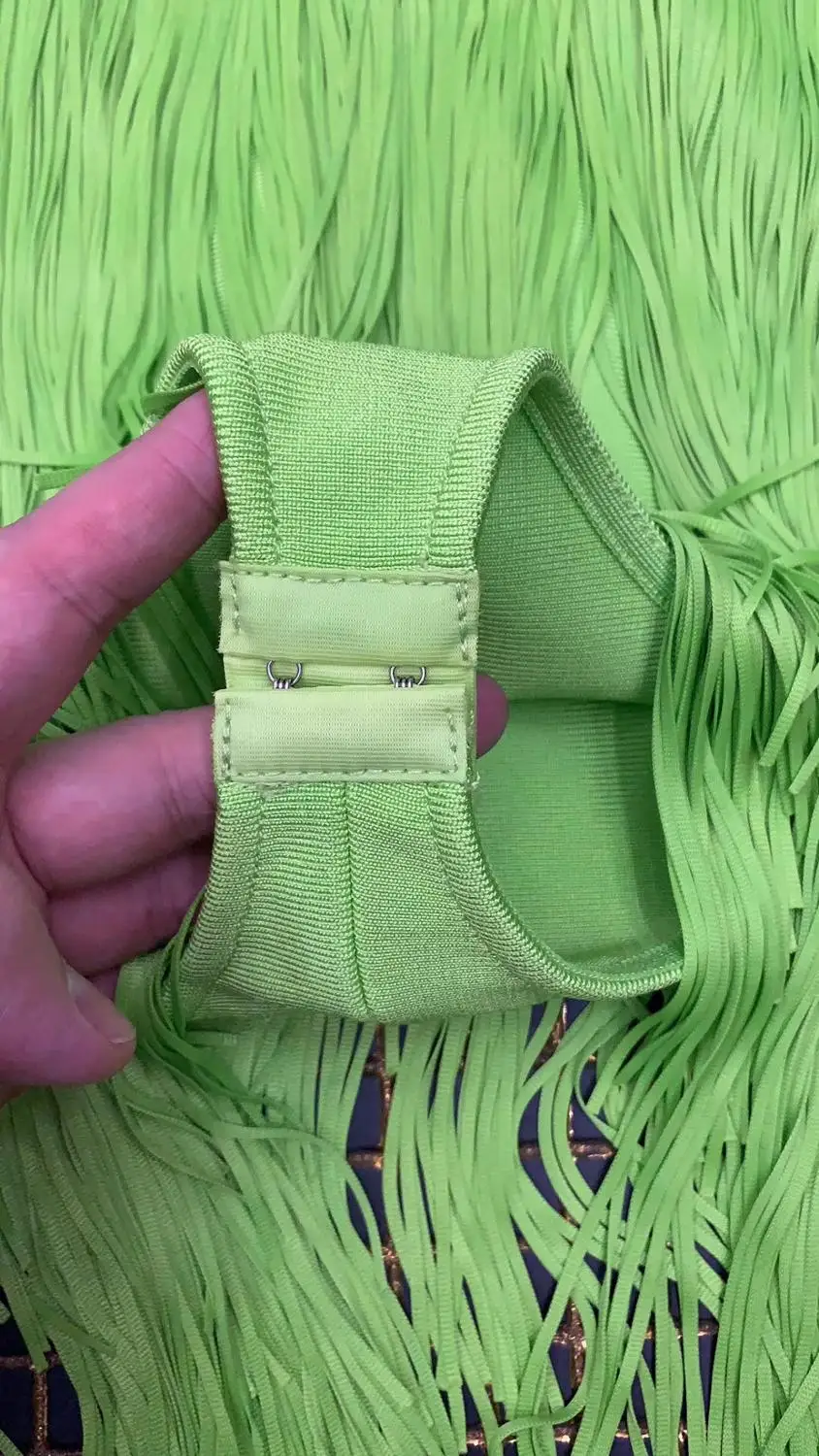 

2019 Women Summer Bodysuit Fashion Sexy Tassel Bandage Bodysuit One Piece Designer Party Bodysuit