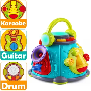 baby musical toys kids guitar drum microphone trumpet w lights sounds birthday gift for 1 2 3 year old infants toddler boy girl free global shipping