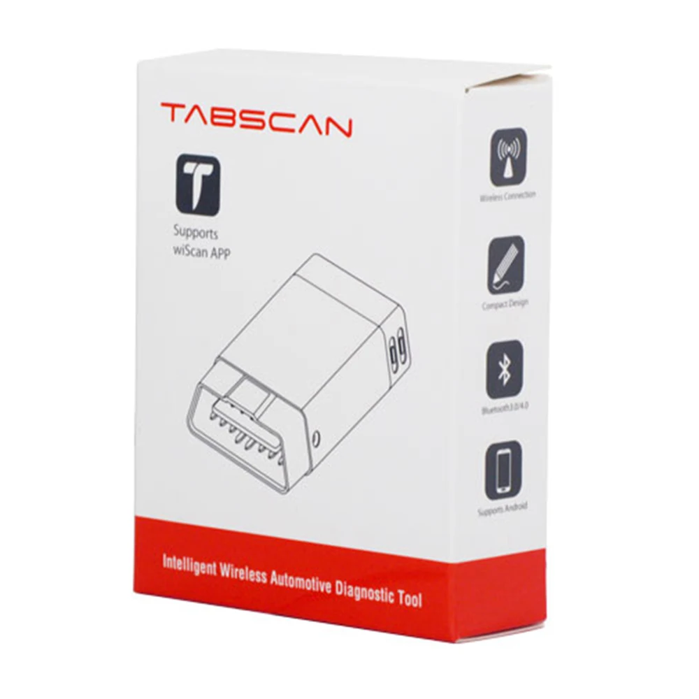 

EUCLEIA WISCAN Tabscan T2 Bluetooth Full System Scan Tool for Android Phone with One Free Car Brand Software Car Diagnostic Tool