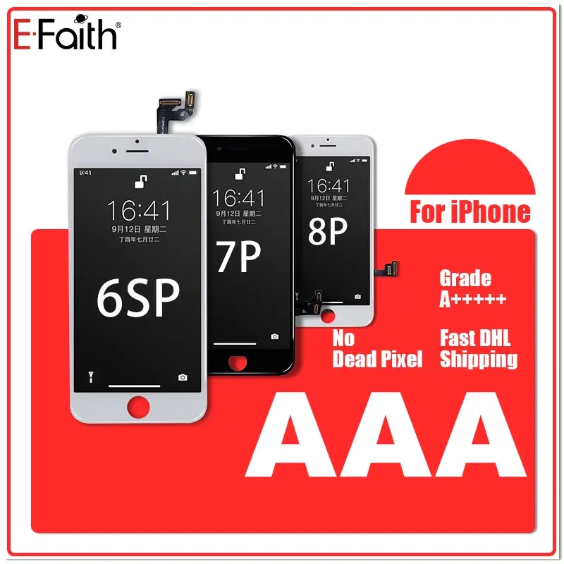 Заводской EFaith 20 шт./лот 5 дюймовый ЖК-дисплей для iPhone 6SP 7P 8P Plus 3D сенсорный экран
