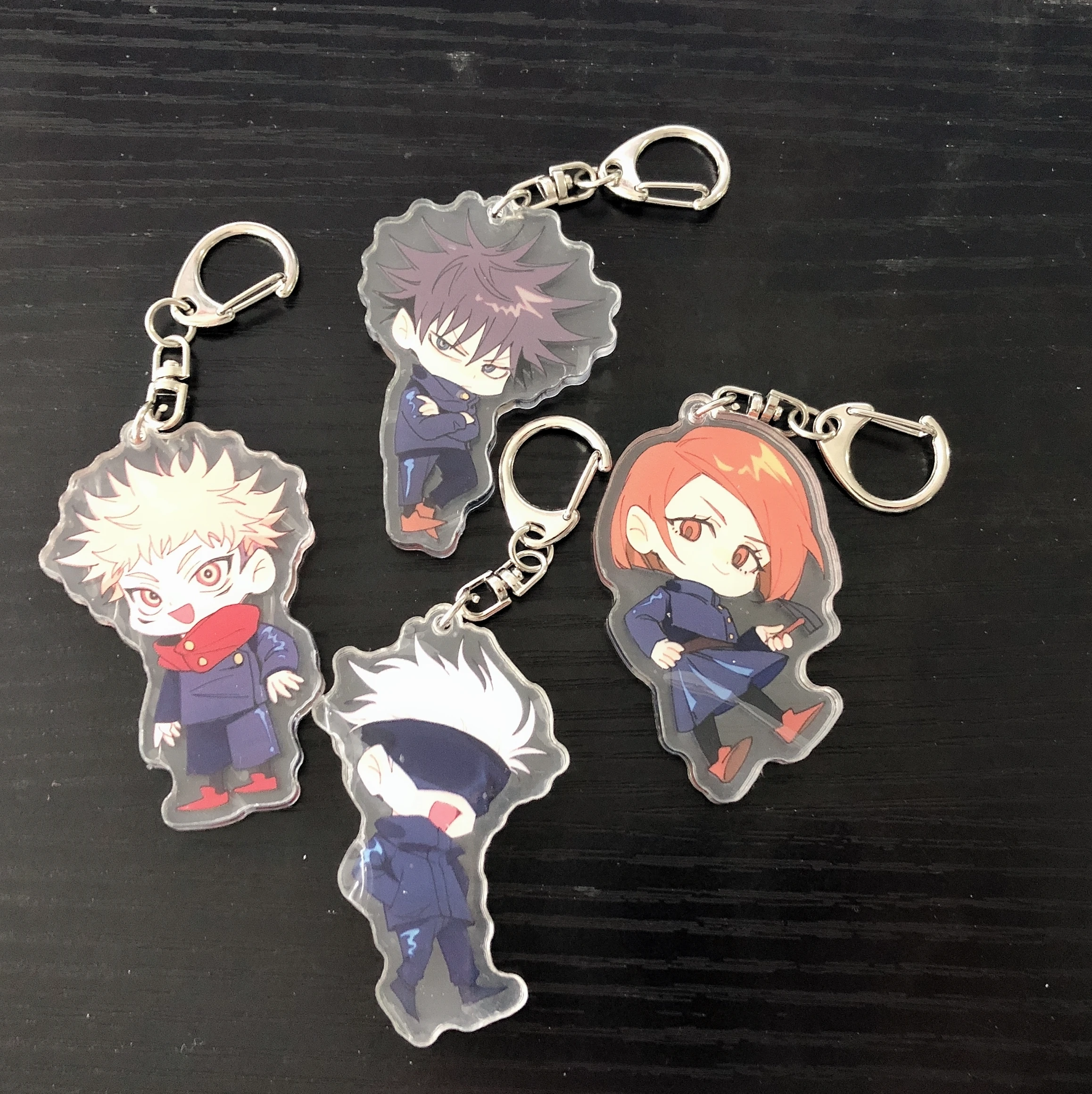 

2020 Hot Anime Jujutsu Kaisen Keychains Acrylic Yuji Itadori Charm Key Chain Keyring Men Boy Mini Bag Pendant