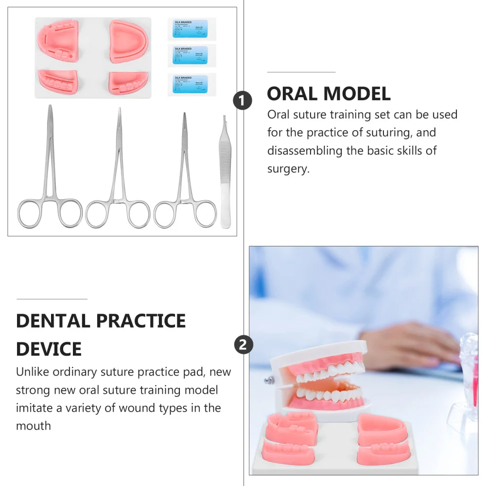 

1 Set Practice Device Oral Model Oral Suture Training Instrument Kit