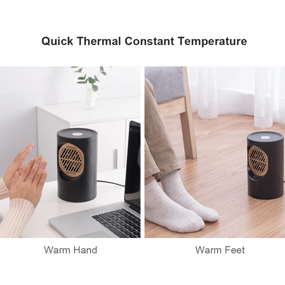 Электрический нагреватель маленький вентилятор для обогрева рабочего стола