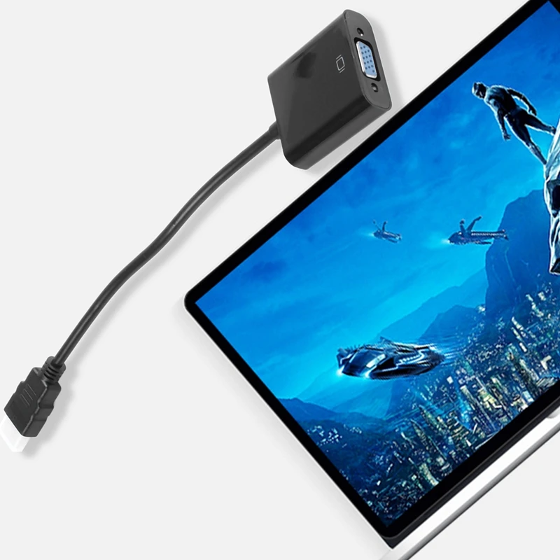 [Обновленная версия] HDMI 1080P к VGA кабель адаптер конвертер для ПК ноутбука без