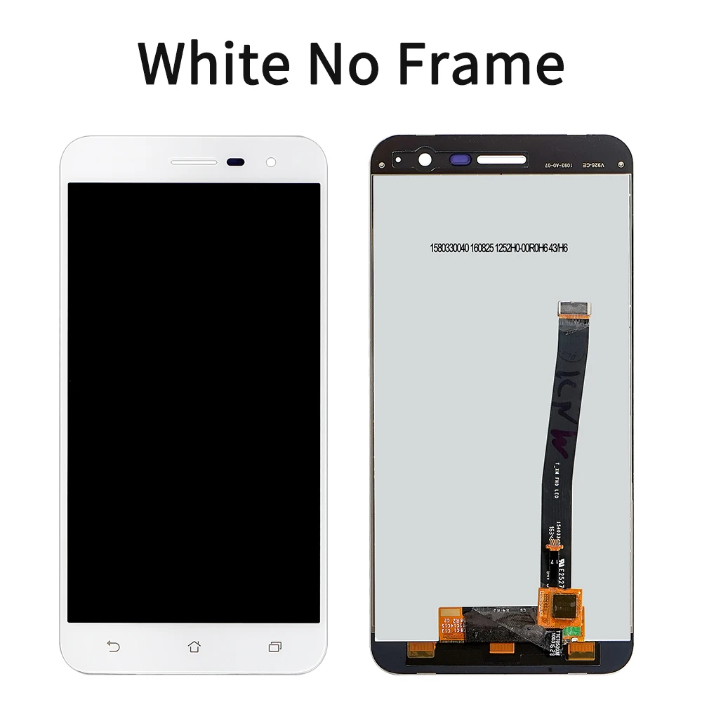 White no frame 5," ЖК-дисплей для Asus ZenFone 3 ZE520KL, сенсорный экран с рамкой для ASUS ZE520KL, ЖК-дигитайзер Z017D Z017DA Z017DB - Цвет: White no frame