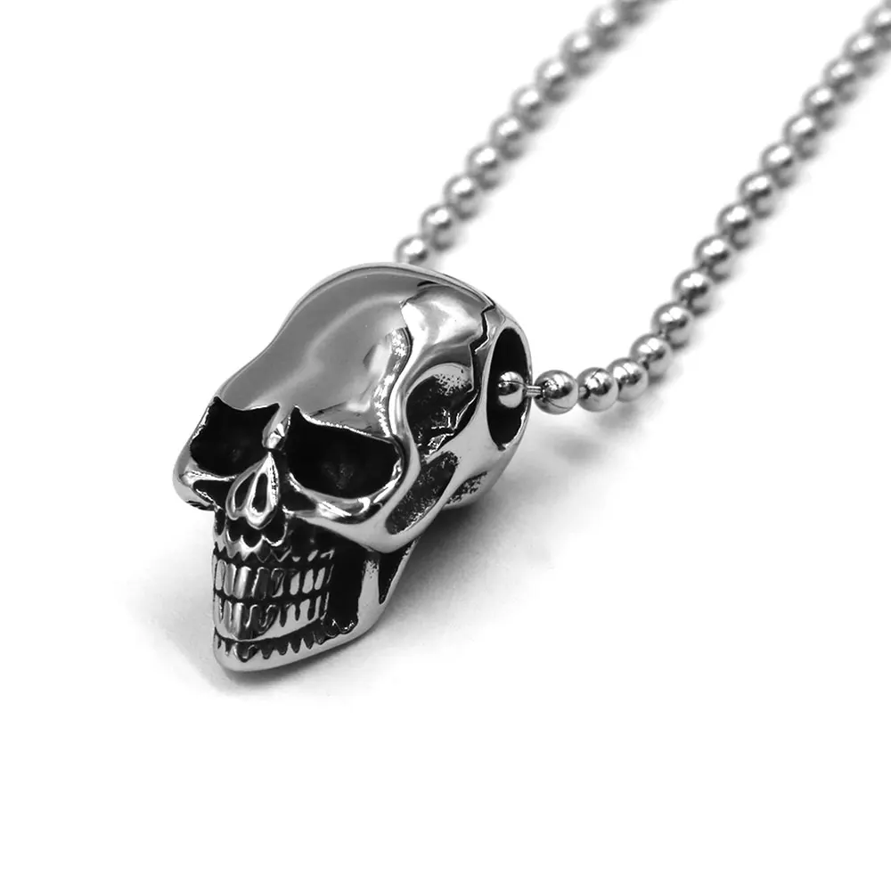 Классический Байкерский кулон в виде черепа ювелирные изделия из нержавеющей