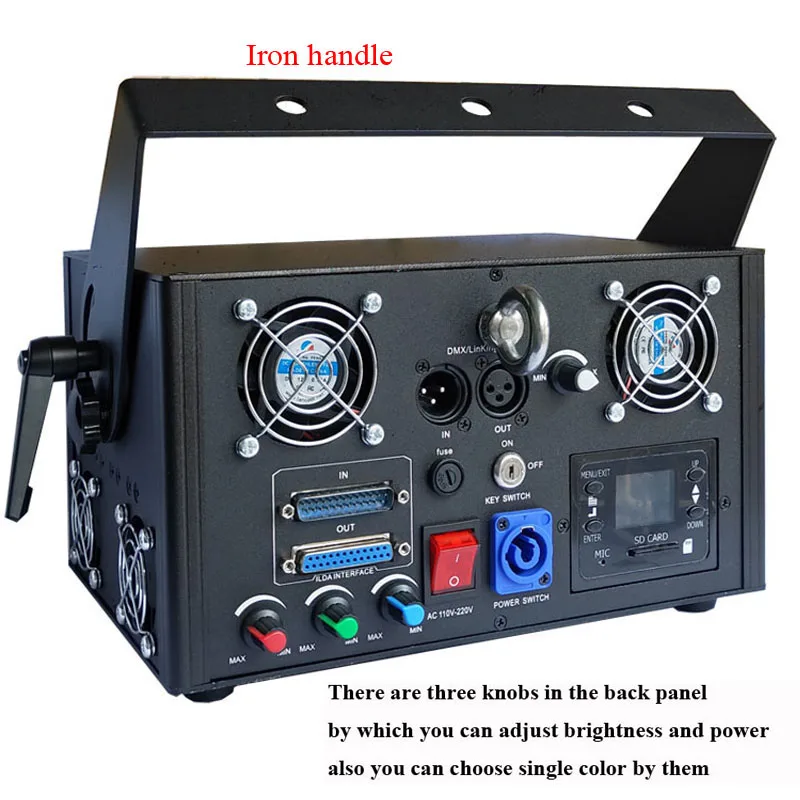 MINI 3000 mw 3w лазерное шоу RGB DMX ILDA SDCARD|laser units|laser flashlaser mini |