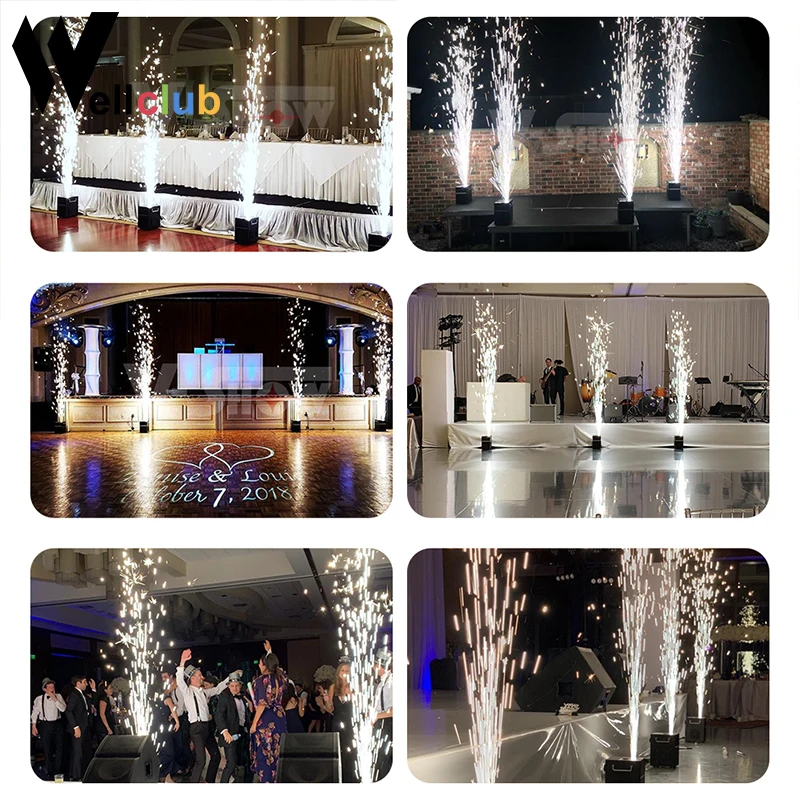 8 пакетов Ti Powder 200 г/пакет материал для холодной искры фонтан фейерверк машина