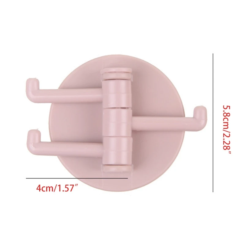 

X7AB 5KG Load Adhesive Swivel Strong Adhesive Holder Wall Hanger Bathroom Kitchen Hooks