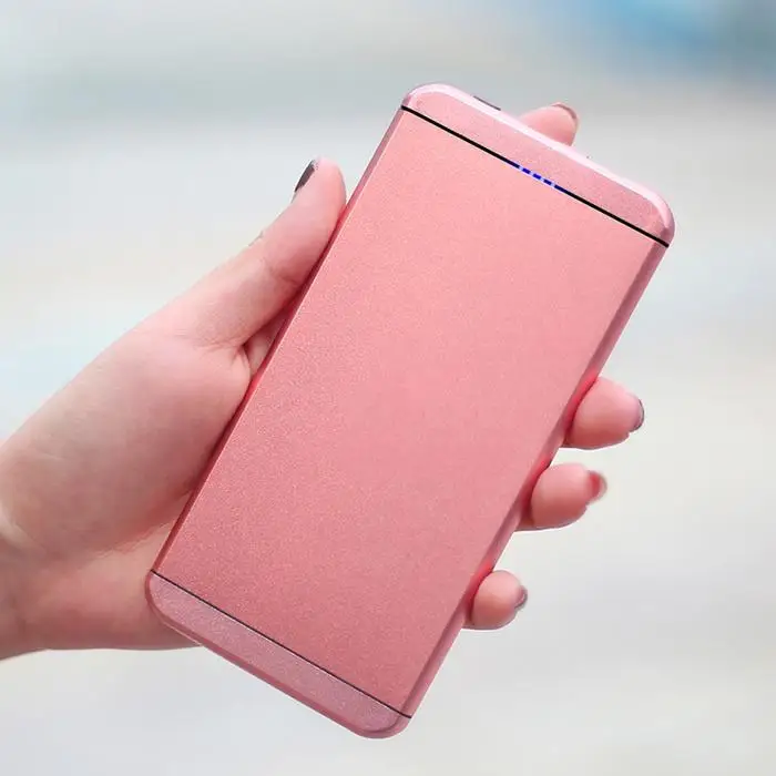 Мода 5000 мАч портативный внешний аккумулятор USB светодиодный мобильный Банк