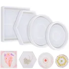 Шестигранная круглая стандартная силиконовая форма для горшка, сделай сам, ручная работа, керамическая глина, форма для чайных подставок, изготовление украшений для дома