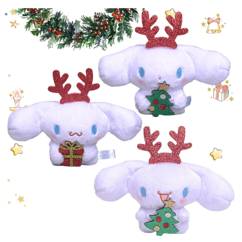 

Рождественская серия аниме Cinnamoroll, плюшевые игрушки, кавайная Рождественская елка, плюшевые животные, плюшевые мягкие куклы, подвеска в сум...