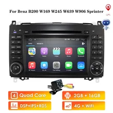 Android10 2Din Auto Radio Car DVD GPS Head unit for Mercedes Benz B200 B Class W169 W245 Viano Vito W639 Sprinter W906 Bluetooth