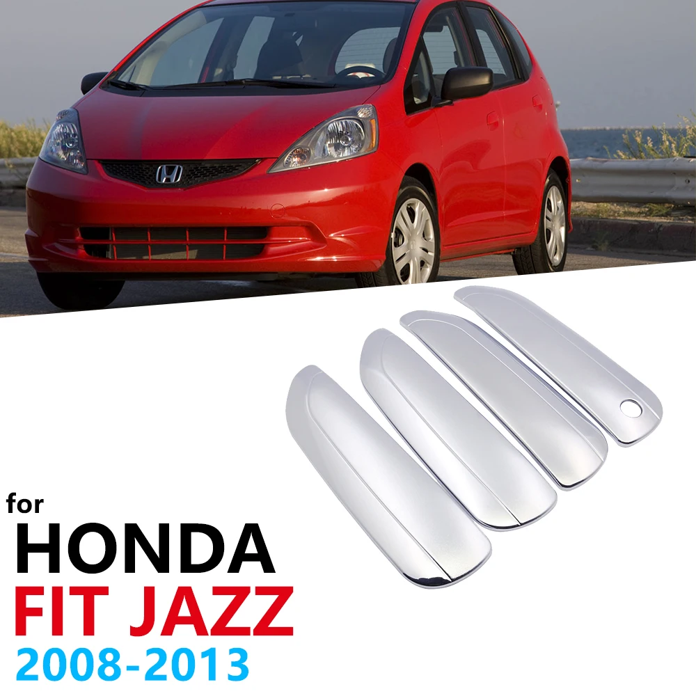 Хромированные ручки Накладка для Honda Fit Джаз MK2 2008 2009 2010 2011 2012 2013 поймать