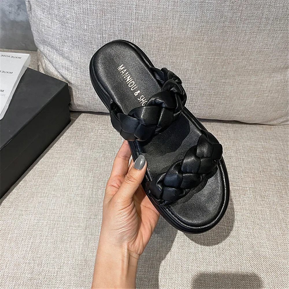 Женские босоножки с ремешком на застежке однотонные повседневные сандалии