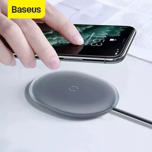 baseus 15w wireless charger fast translucent jelly texture portable phone charger for iphone samsung xiaomi huawei free global shipping