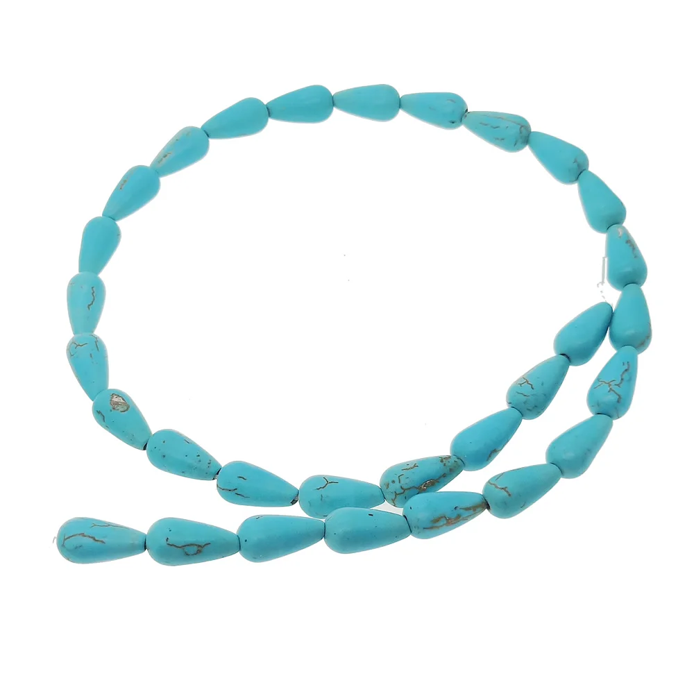 8 ~ 27 мм натуральный голубой бирюзовый полудрагоценный камень отверстие плоские