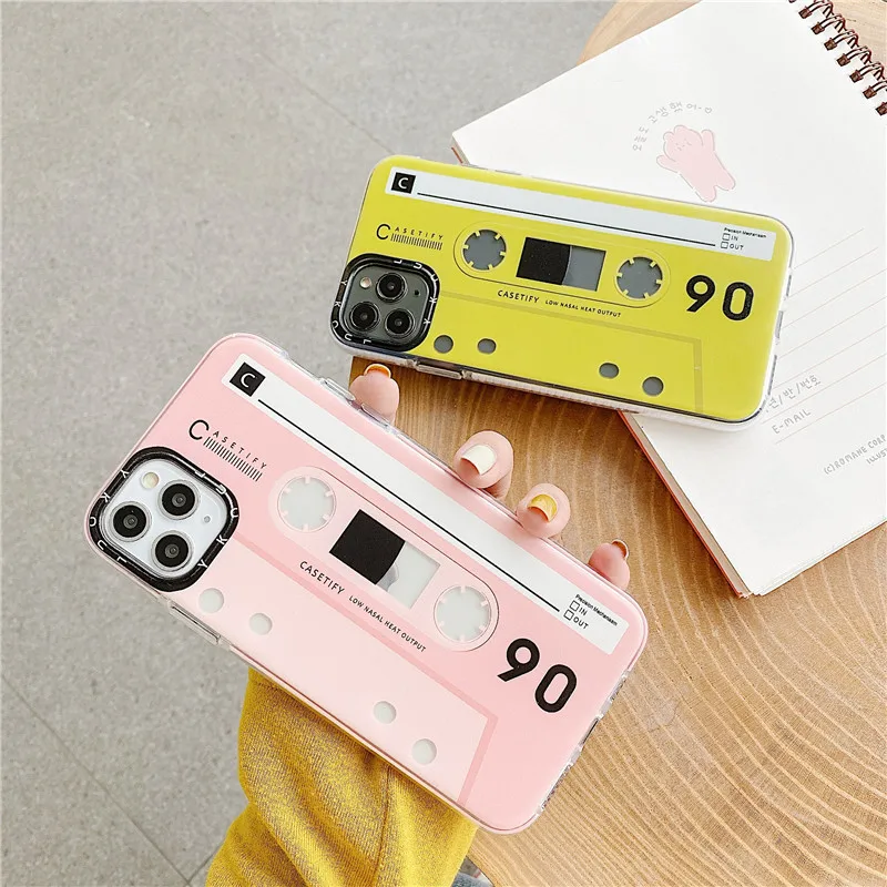 

Cassette Tape Lebel Design Modern Factors phone case for IPHONE 12 mini 11 Pro Max X XR bbf lover couple back cover