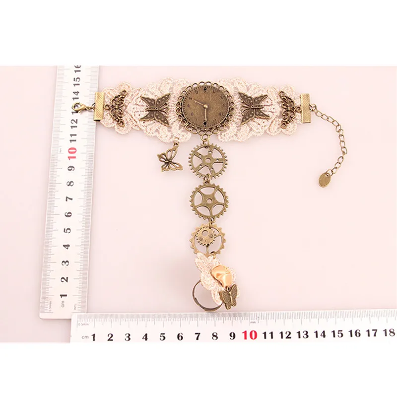 Женские винтажные перчатки в стиле стимпанк манжета на запястье Экипировка для