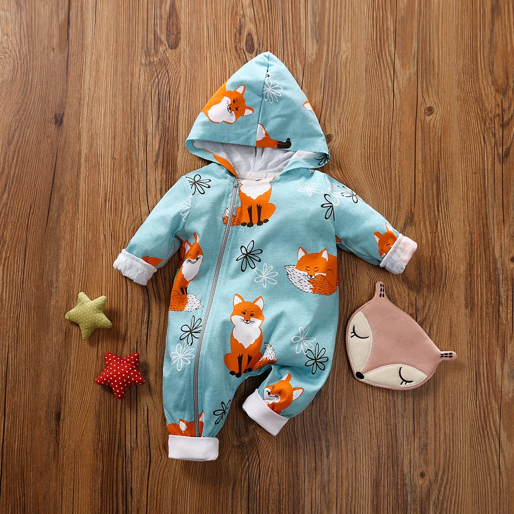 Милые детские комбинезоны с капюшоном из мультфильма ZAFILLE зимний комбинезон для