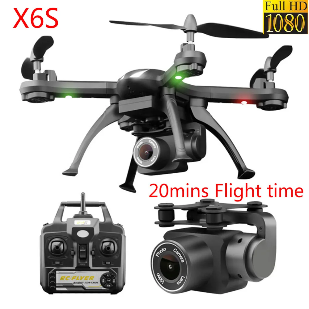Квадрокоптер X6S с камерой HD 20 минут полета Wi Fi FPV|Радиоуправляемые вертолеты| |