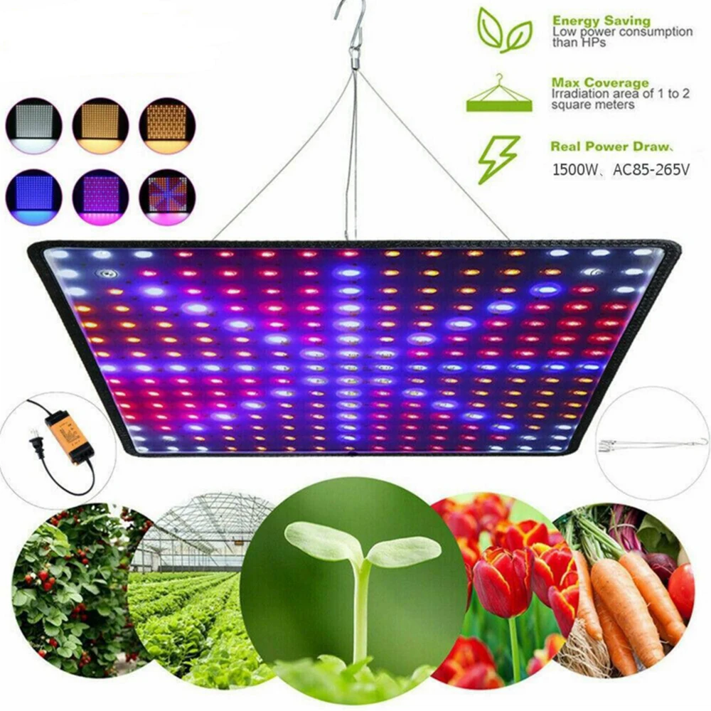 1000 Вт полный спектр лампа для выращивания УФ тент фитоламп цветов растений 225