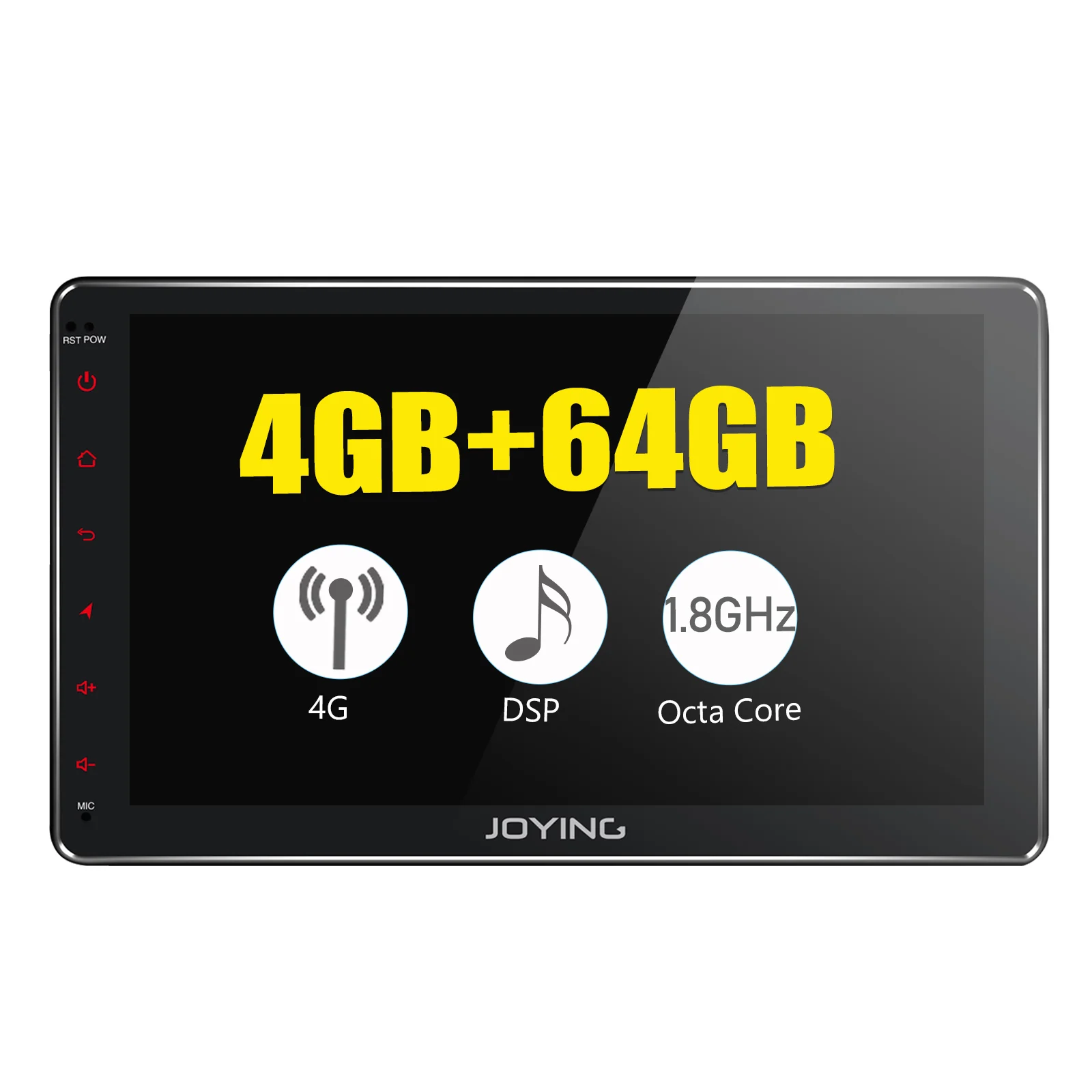 Автомобильный радиоприемник Android 8 1 2 din Восьмиядерный процессор 4 Гб + 64 ГБ 10 дюйма