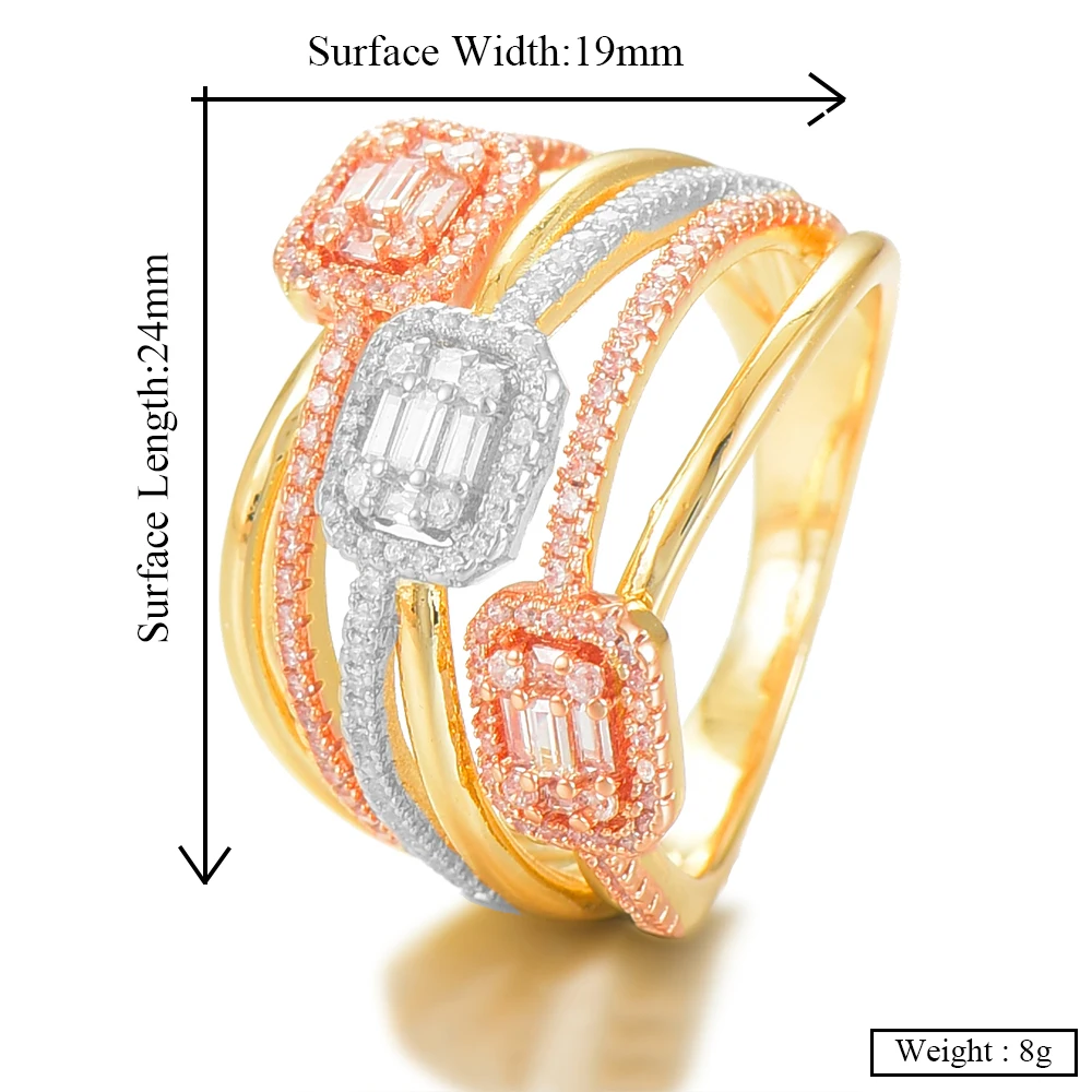 GODKI Роскошные звеньевые цепи толстые кольца с цирконием камни 2020 женские