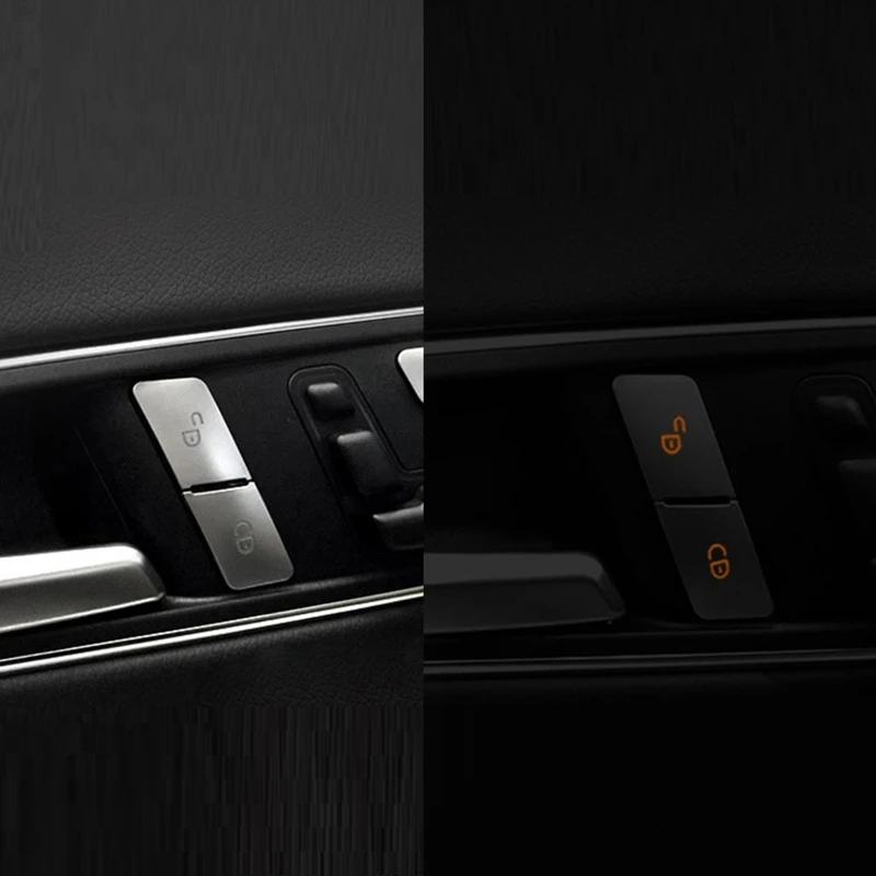Разблокированные кнопки дверного замка для Mercedes Benz a B C E GLK ML GL G стикеры отделки