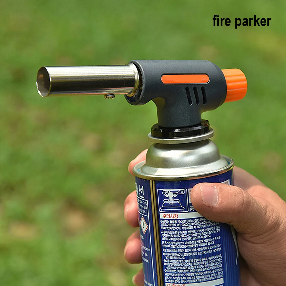 

Flamethrower Butane Burner Automatic Ignition Baking BBQ Camping Outdoor Hiking Fire Flame Welding Gas Torch Accessories