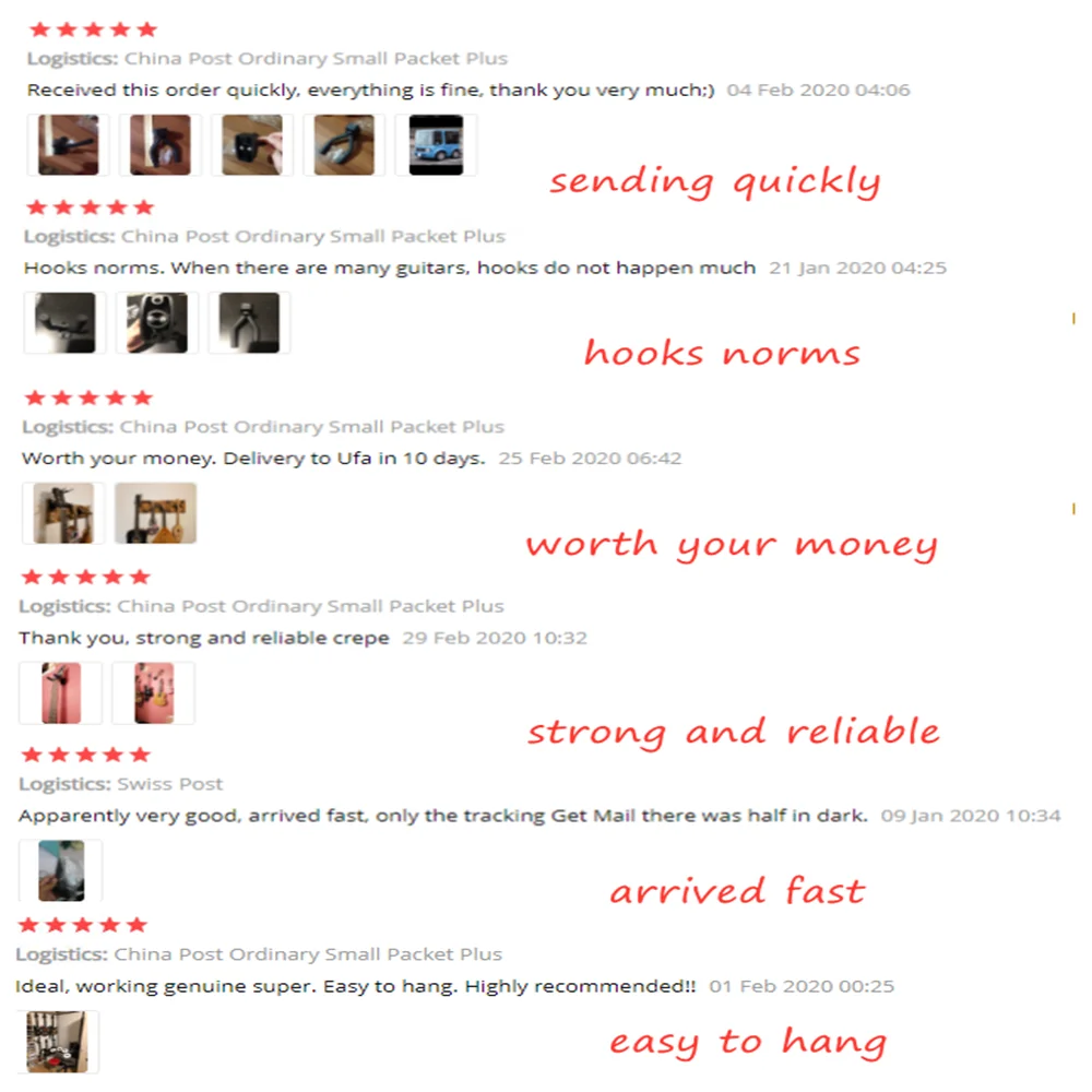 

1 Pcs Wall Mount Guitar Hanger Hook Holder Stand for Acoustic Guitar Ukulele Violin Bass Guitar Instrument Accessories